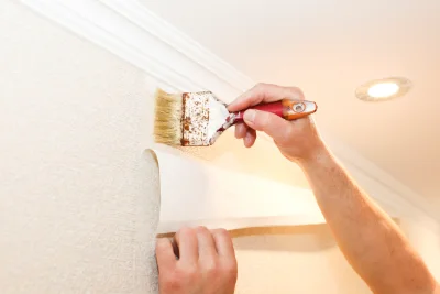 Pose de papier peint à Laruns — revêtements muraux et toiles de verre
